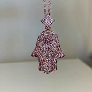 BNNW Rose Gold Hasma Pendant Necklace